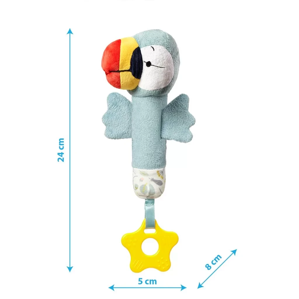 Пищалка с силиконовым прорезываем BABYONO, 3+, BPA-free — изображение 4