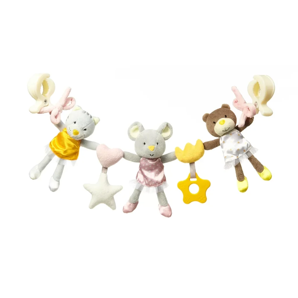 Развивающая подвеска для коляски 0+ TEDDY GARDENER Babyono