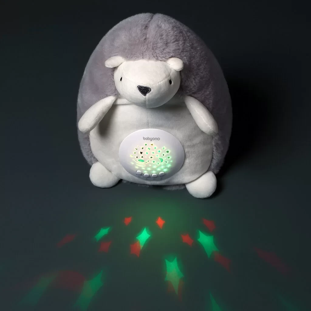 Игрушка-обнимашка с проектором 0+ Еж Хьюго Babyono — изображение 4