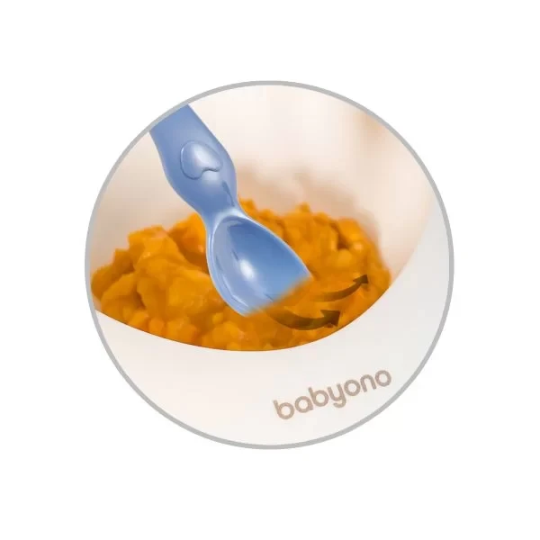Набор для кормления BabyOno: тарелка на присоске и ложка, 6+, BPA-free — изображение 5