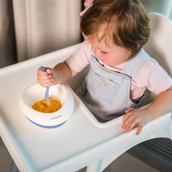Набор для кормления BabyOno: тарелка на присоске и ложка, 6+, BPA-free — изображение 7