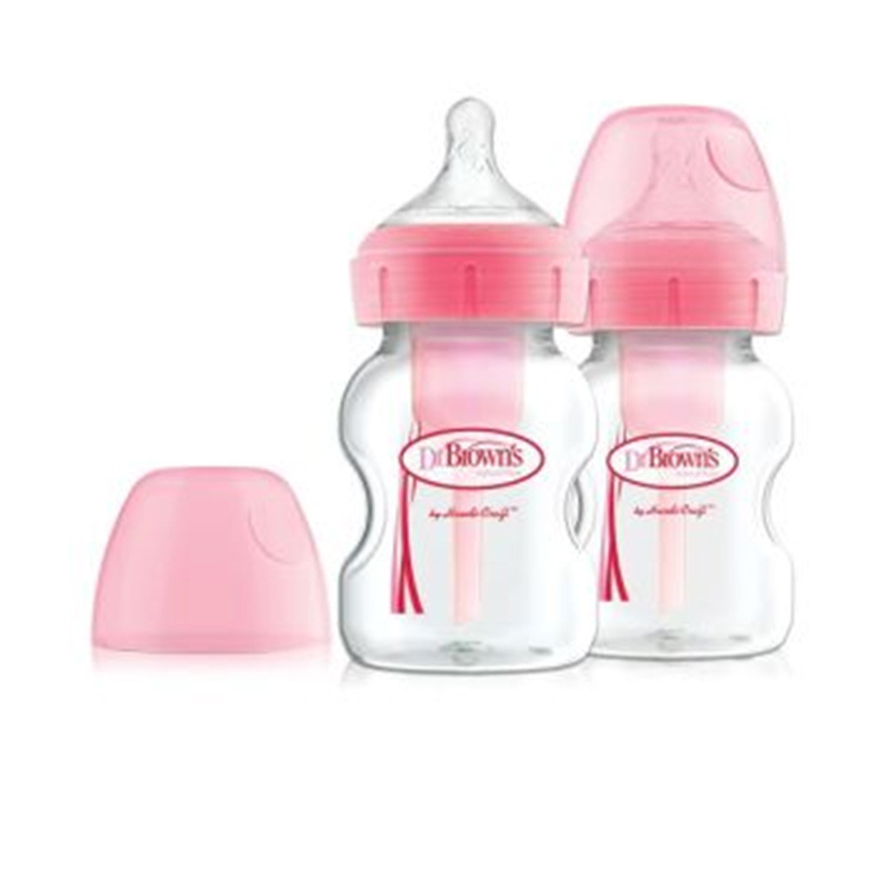Бутылочки антиколиковые Dr. Brown's 2 шт 150 мл 0+ широкое горло, BPA-free