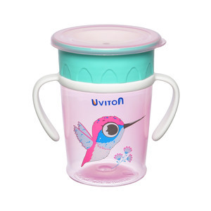 Поильник-непроливайка тренировочный 270 мл Uviton, пластик BPA-free