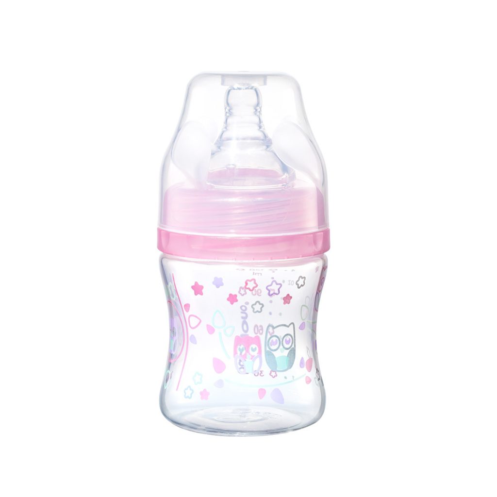 Антиколиковая бутылка с широким горлышком BabyOno, 0+, 120 мл, BPA-free