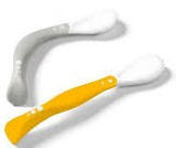 Ложки для кормления пластичные BabyOno, силиконовые BPA-free, 4+, 2 шт, для правшей и левшей