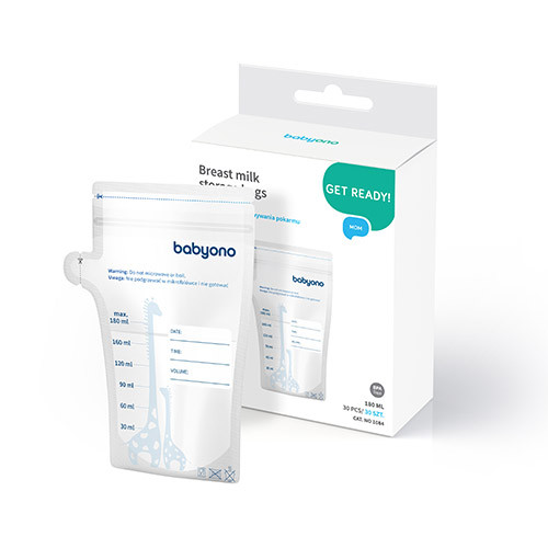 Пакеты BabyOno для хранения и заморозки грудного молока 30 шт, BPA-free