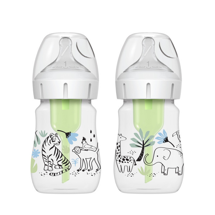 Антиколиковая бутылочка Dr.Brown's с широким горлышком 270 мл 2 шт Африка, BPA-free