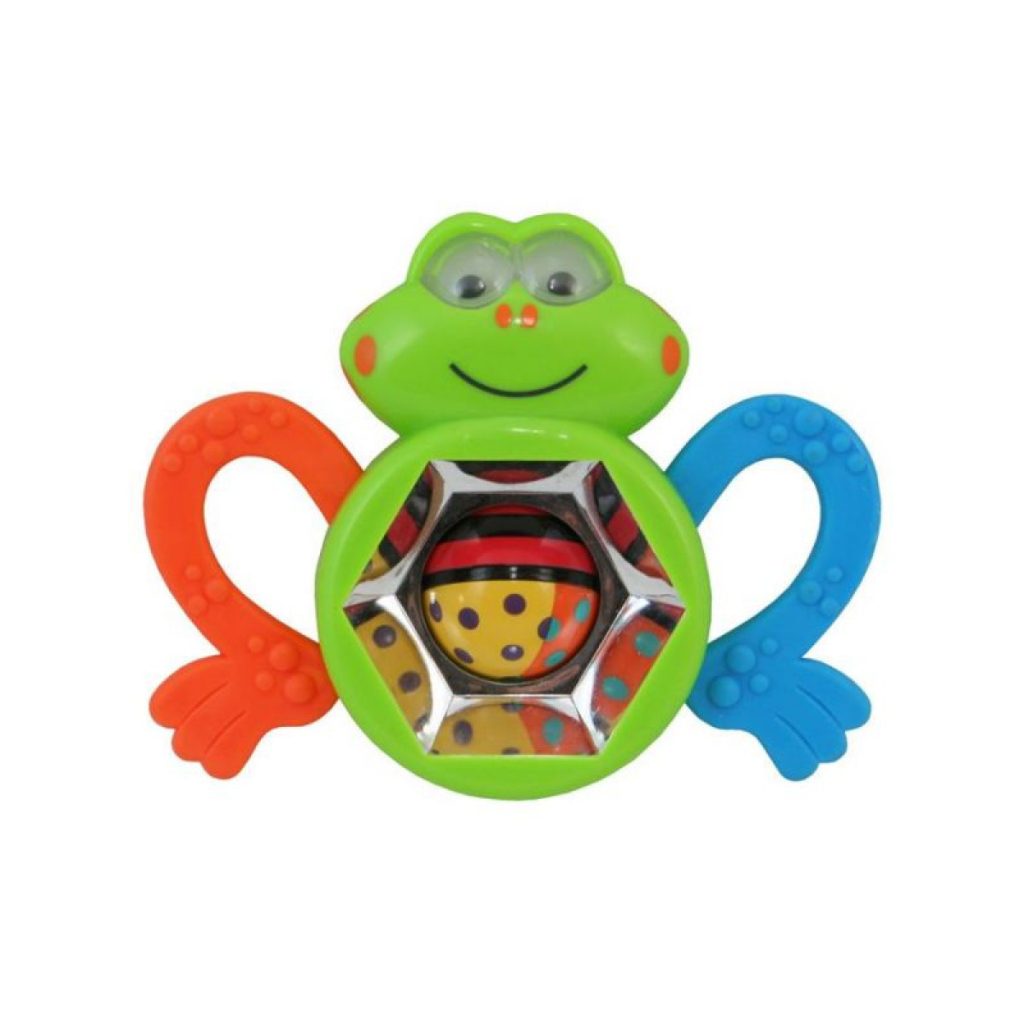 Погремушка Лягушка babymix, пластик BPA-free