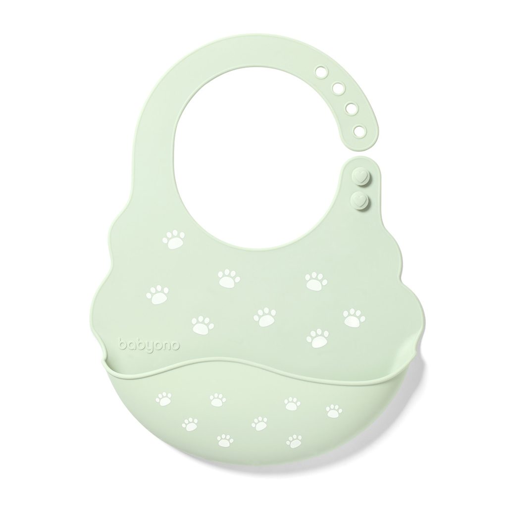 Нагрудник силиконовый BPA-free с регулируемой застежкой BabyOno