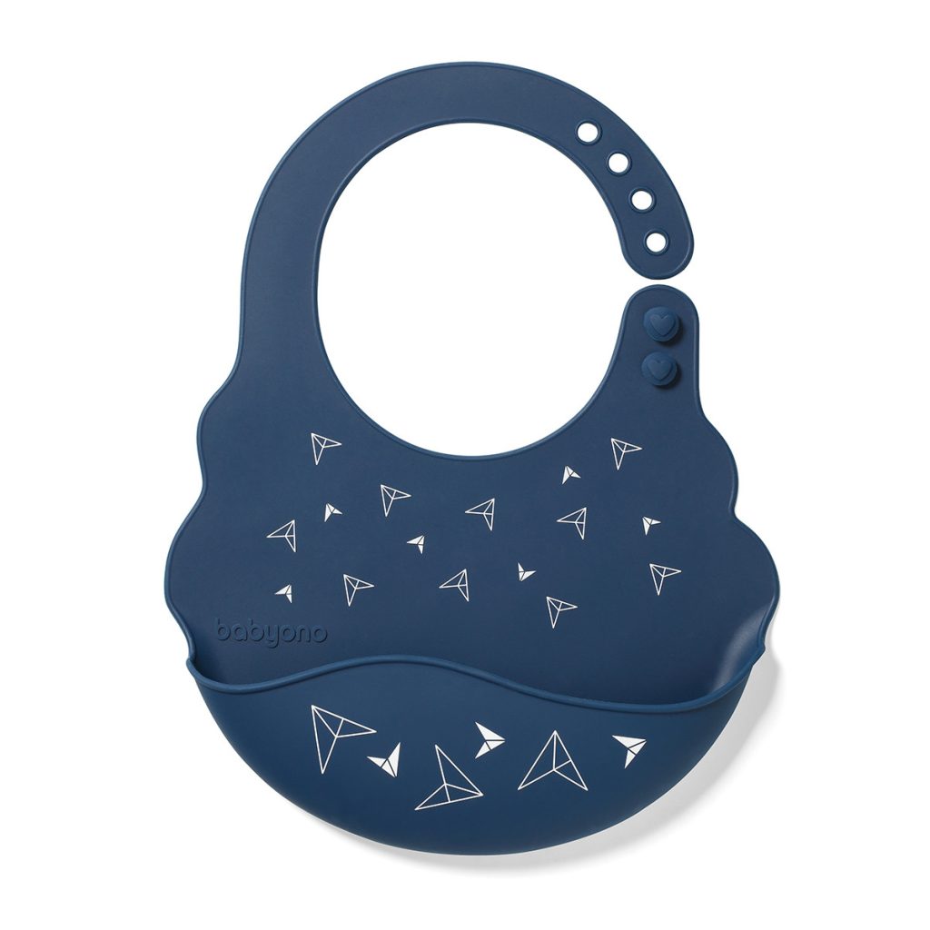 Нагрудник силиконовый BPA-free с регулируемой застежкой BabyOno