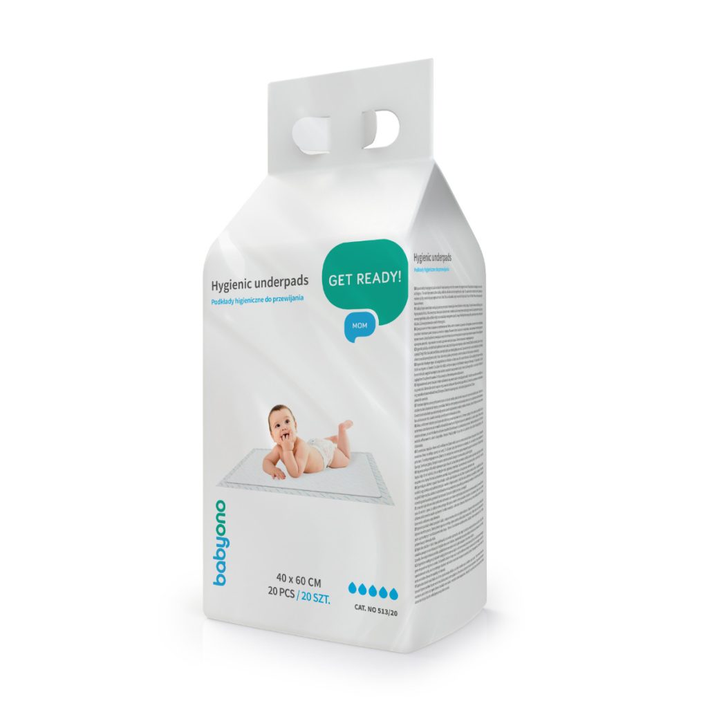 Одноразовые пеленки (40х60 см) 20 шт BabyOno