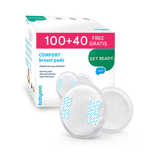 Вкладыши для груди COMFORT 140 шт в индивидуальной упаковке BabyOno