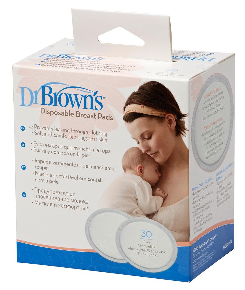 Вкладыши для груди Dr.Brown's одноразовые, 30 шт (скидка)
