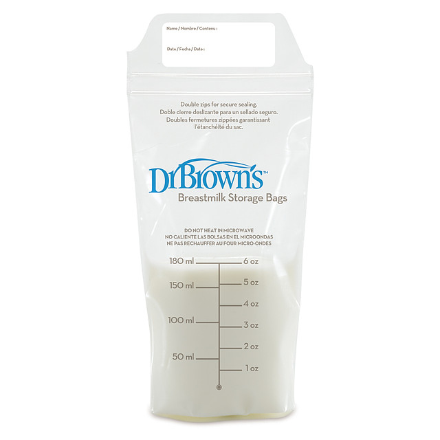 Пакеты для заморозки и хранения грудного молока Dr.Brown's, 180 мл, 25 шт